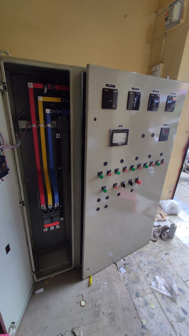 Control Panel with HMI and Push Buttons