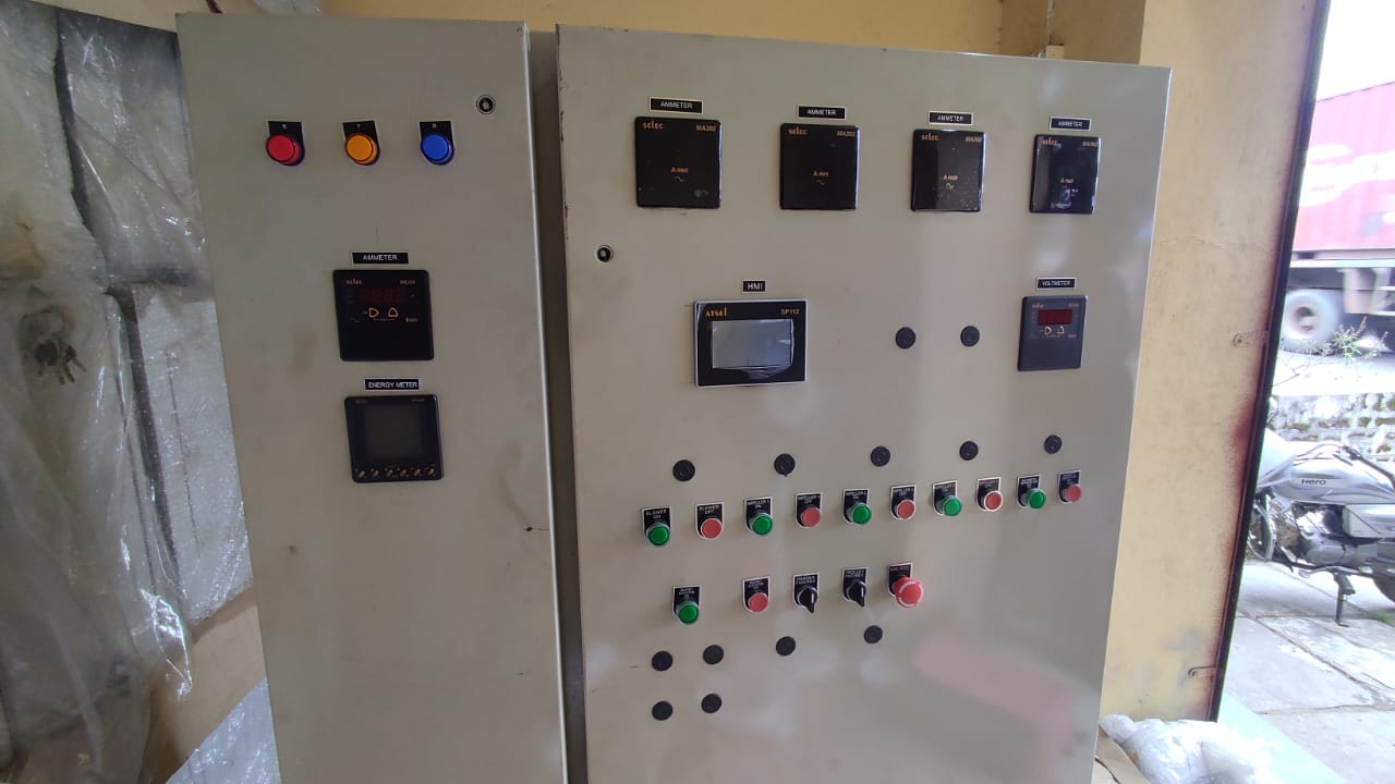 Control Panel with Energy Meter and HMI